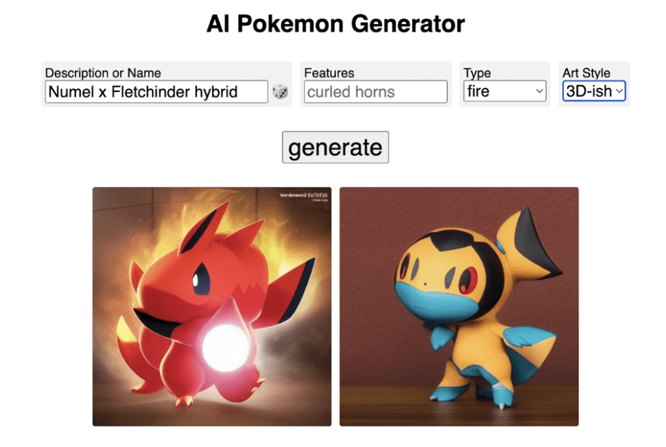ai pokemon generator